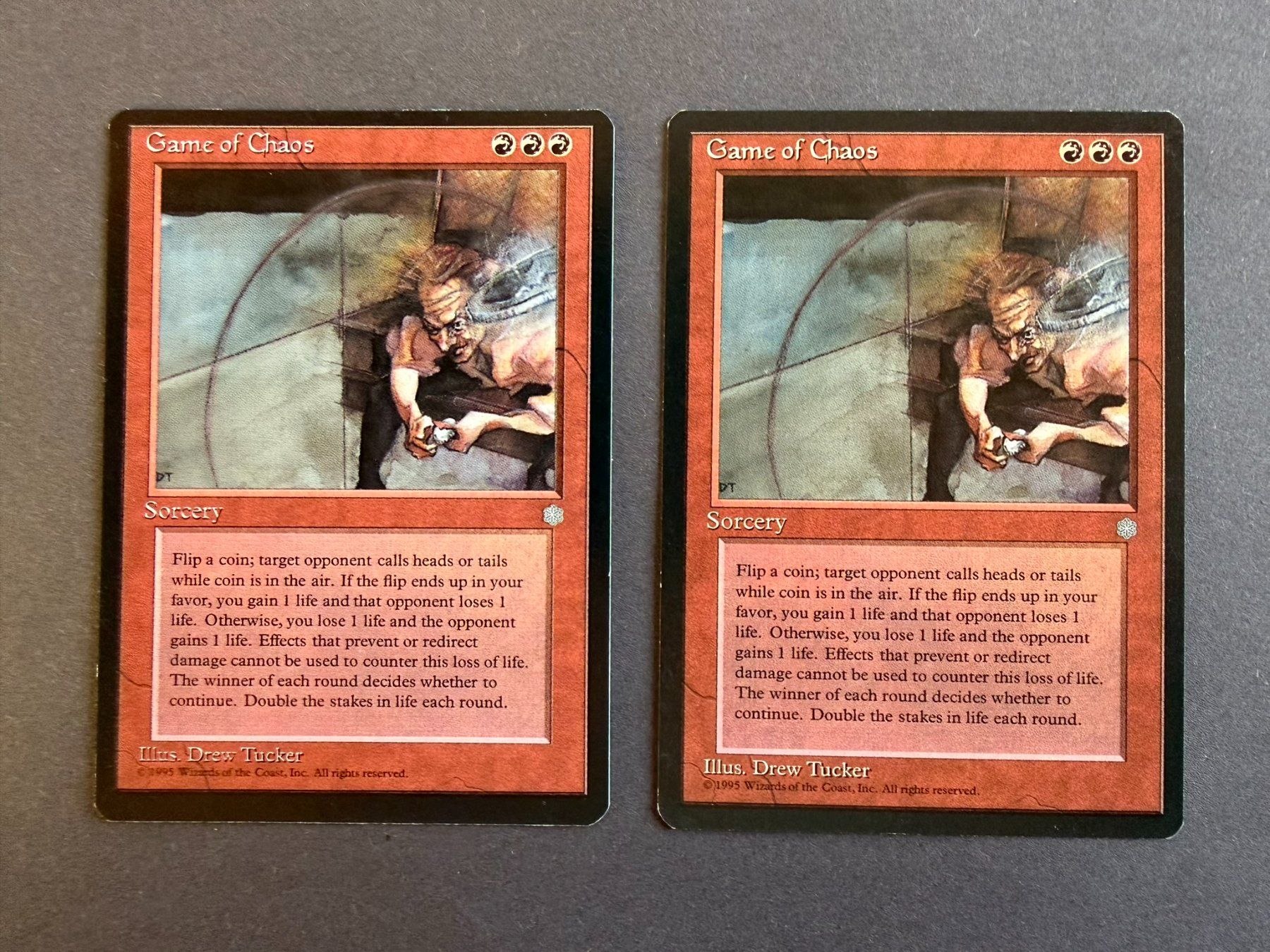 Magic The Gathering Carte collezionabili: 2x Game of Chaos // Ice Age // Eiszeit // Magic – Usato da Binz venduto da Tempelritter