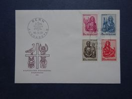 1961 Z-Nr.381-384 FDC Evangelisten