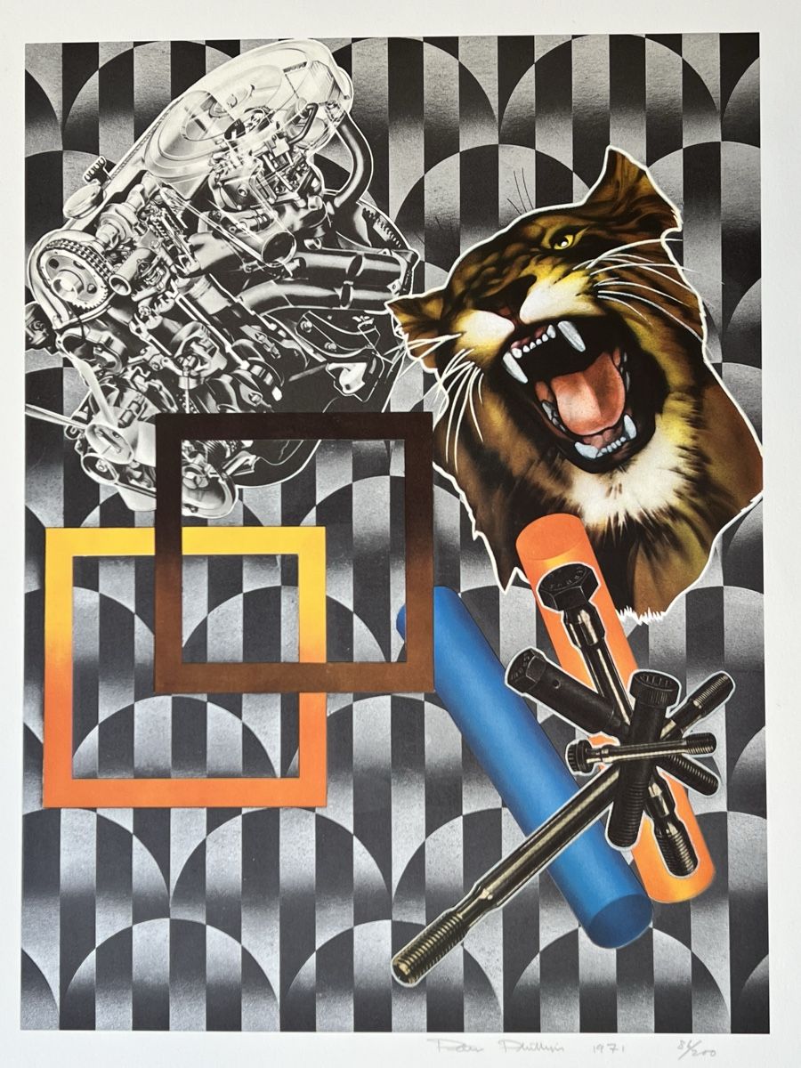 Grafiken & Lithographien: Peter Phillips Original- Serigraphie 6 Farben 1971 – Gebraucht aus Adliswil von bilderboerse-zuerich 2