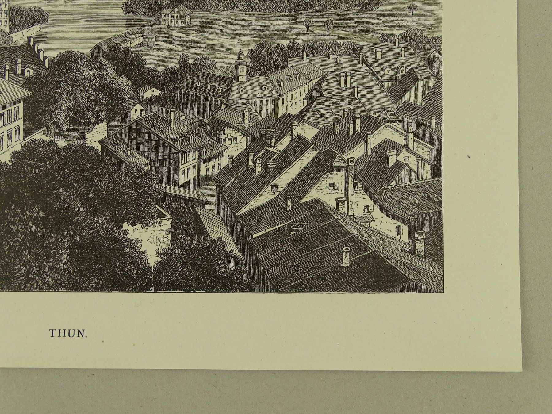 Stiche: THUN HOLZSTICH UM 1880 – Gebraucht aus Grüningen von Kartensammler 5
