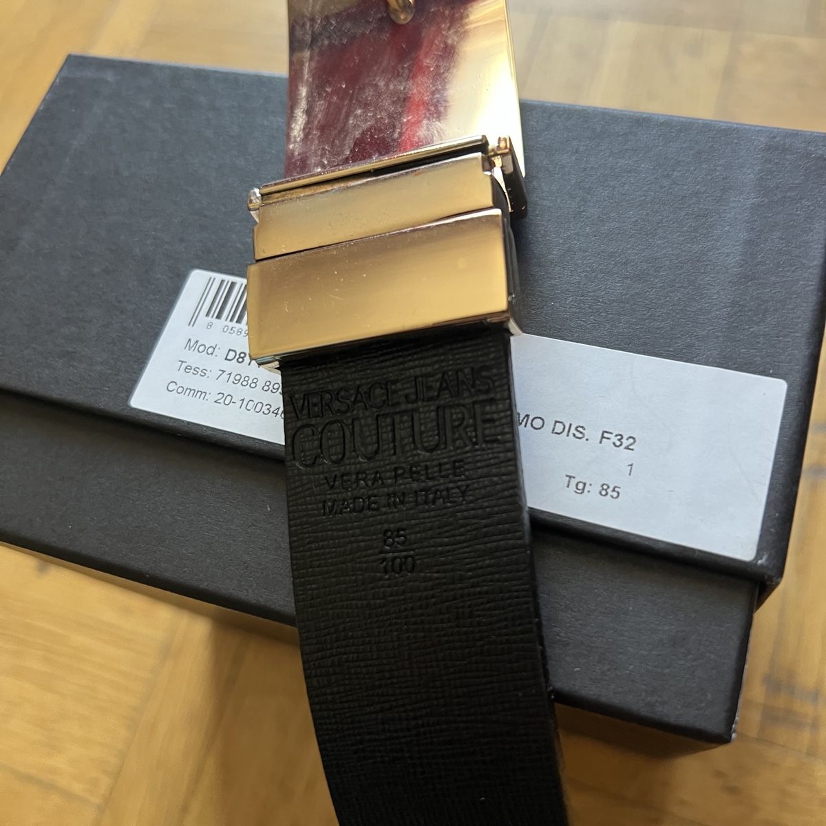Versace Cinture: Versace Jeans Couture leather belt – Usato da Fribourg venduto da ariesto 2