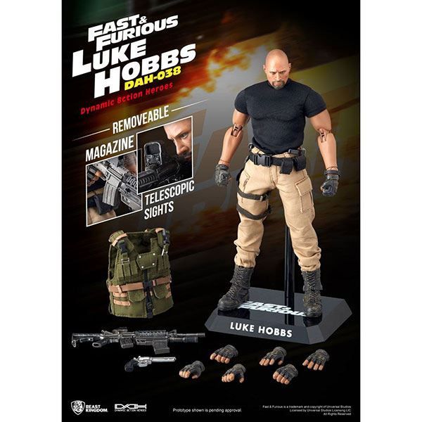 Statuette: Fast & Furious: Actionfigur Luke Hobbs – Nuovo e nell'imballaggio originale da Zofingen venduto da ActionSpielzeug 2