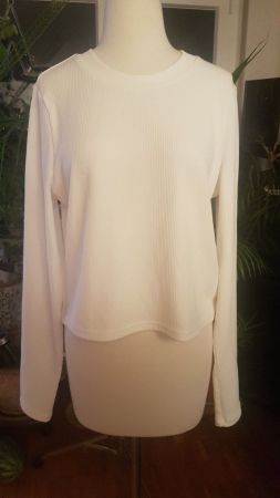 Hellbeiger Langarm-Pullover