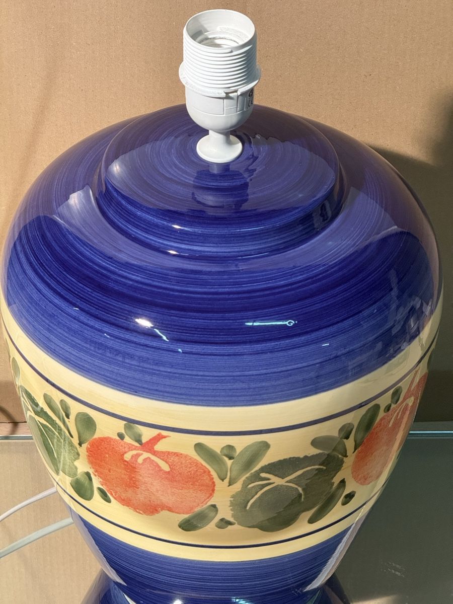Lampade: Vintage Ceramic Table Lamp with Floral Design - Unique – Usato da Lausanne venduto da vas_mbk2 1