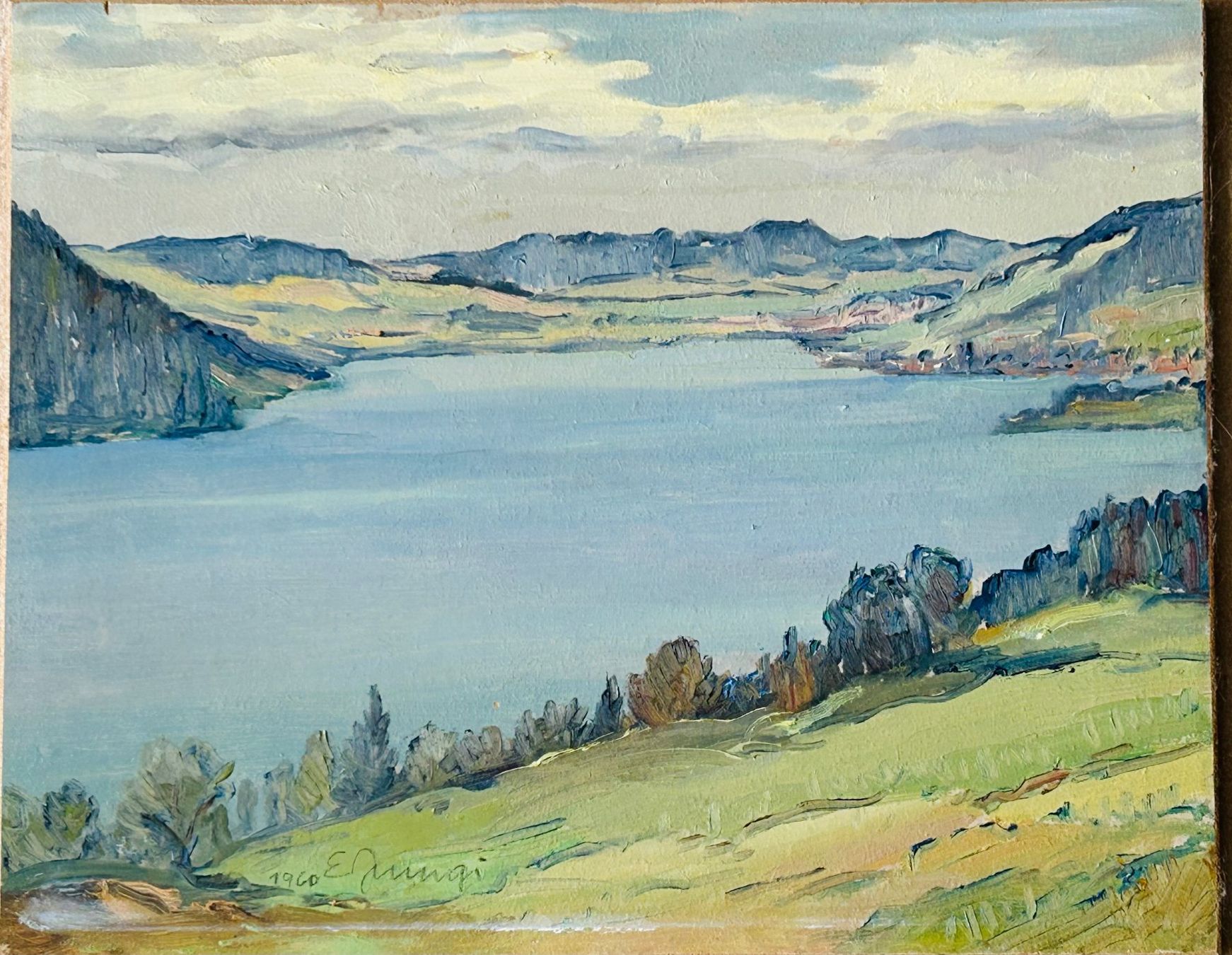 Dipinti: Erwin Jungi Berglandschaft (2018) – Usato da Turgi venduto da dewi2003