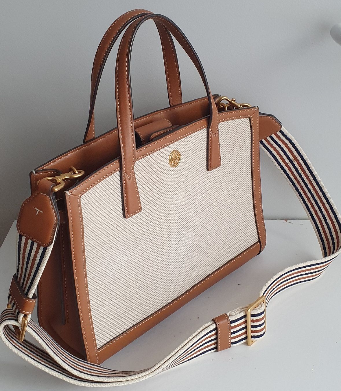 Tory Burch Borse da donna: Tory Burch Tote Bag Textilgewebe Canvas – Nuovo (secondo la descrizione) da Niederteufen venduto da Mira_72 1