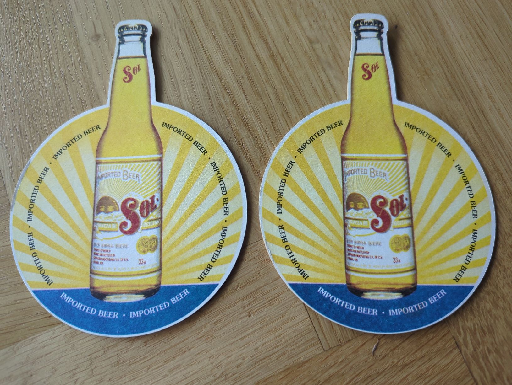 Untersetzer: 2 Sol Bierdeckel  – Gebraucht aus Muraz (Collombey) von cdo_pss9 1