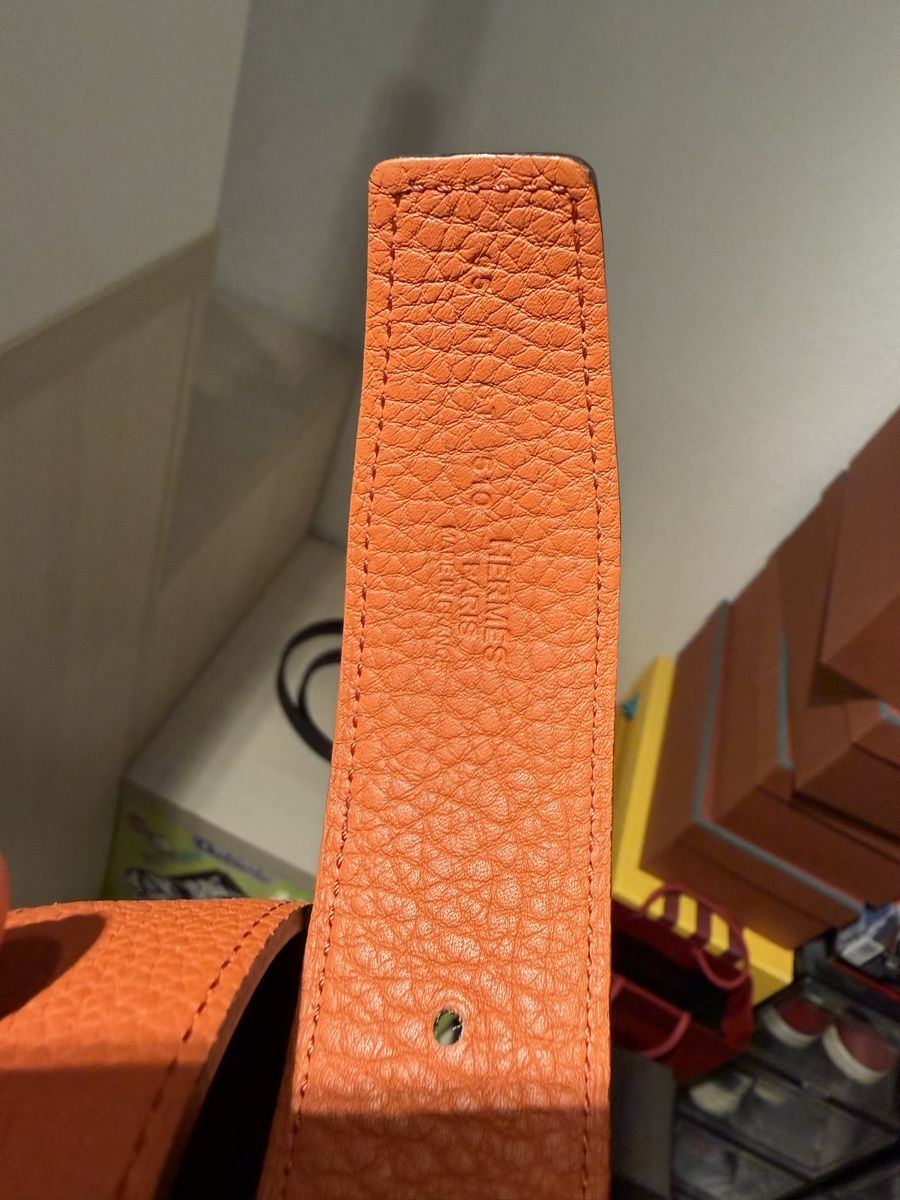 Hermès Gürtel: Hermès Red Orange Belt – Neu und originalverpackt aus Genève von SG_73 2