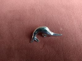 Schwertfisch Brosche Sterlingsilber 925
