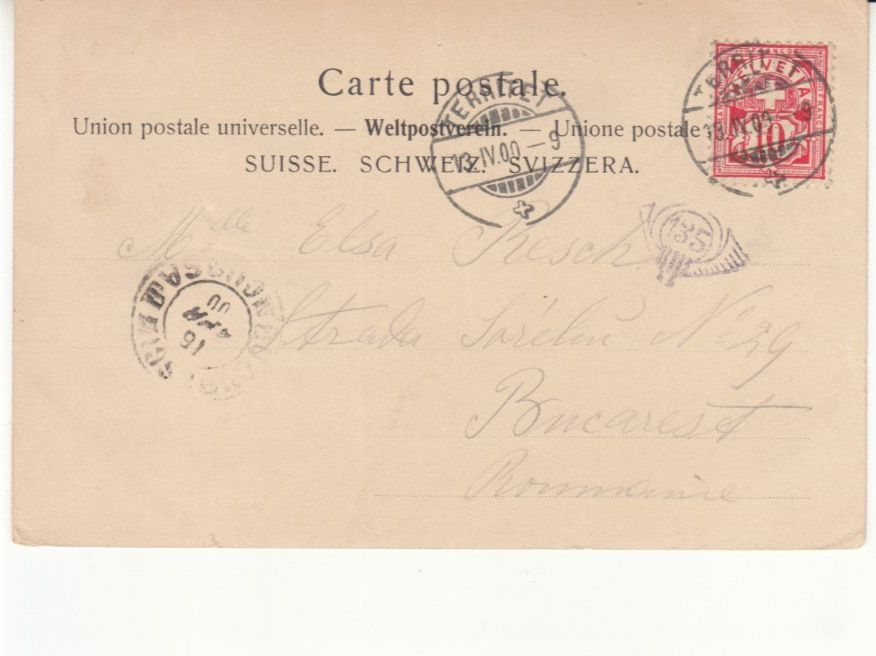 Cartoline postali: Montreux 1900 – Usato da Bürglen TG venduto da StampGraf 1
