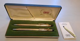 Vintage Cross 10 K Gold Filled Kugelschreiber Druckbleistift