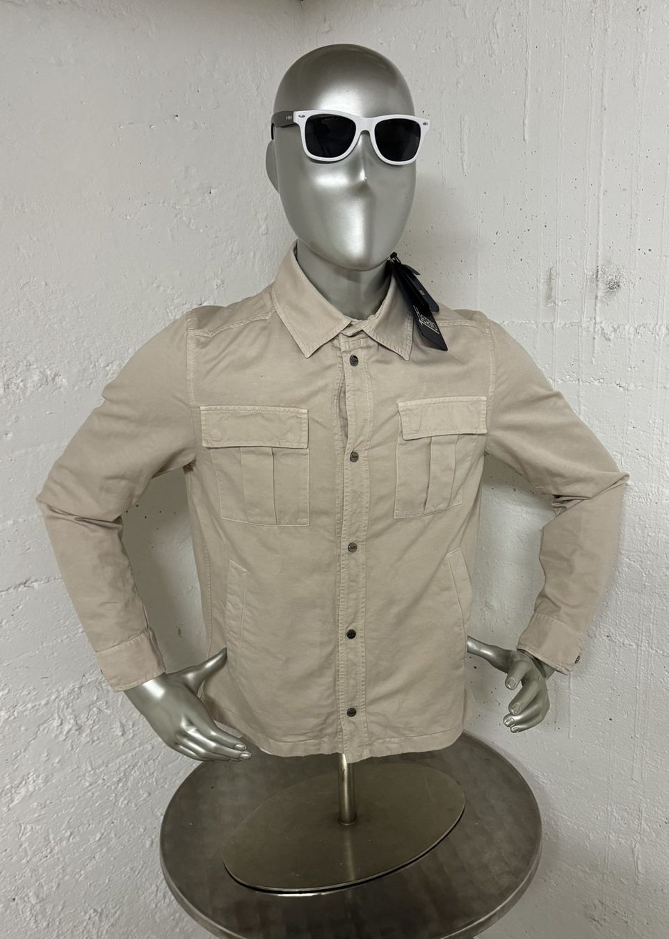 Camicie: HERNO Hemd mit Brusttaschen, Grösse 46 = M/L ... – Nuovo e nell'imballaggio originale da Chur venduto da Papageibarsch77 1