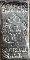 Silberbarren Scottsdale Silver 10 Oz 999.9 Fine Silver
