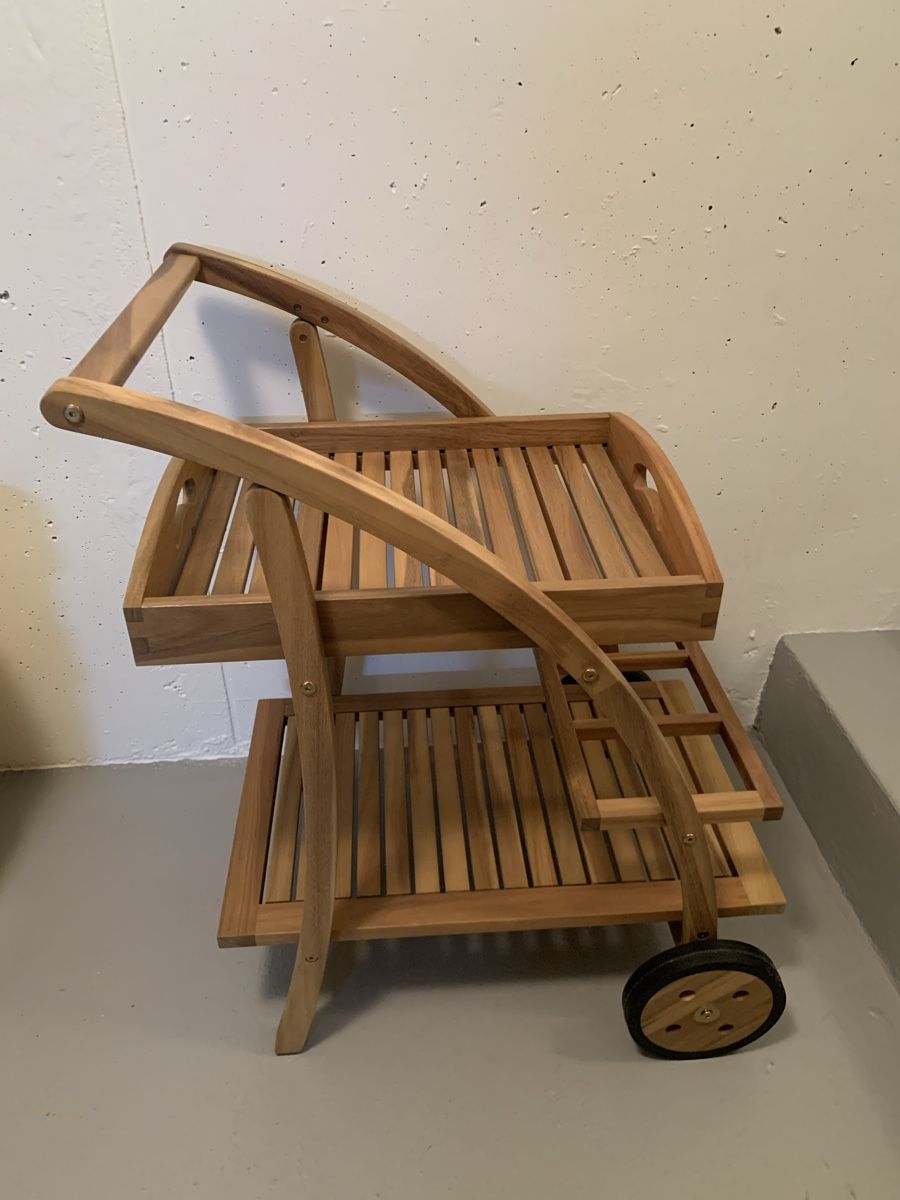 Carrelli di servizio: Bar/Servierwagen von Tchibo aus Holz – Nuovo (secondo la descrizione) da Ellikon an der Thur venduto da Bali1999