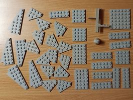 LEGO Classic Space - diverse, hellgraue Teile