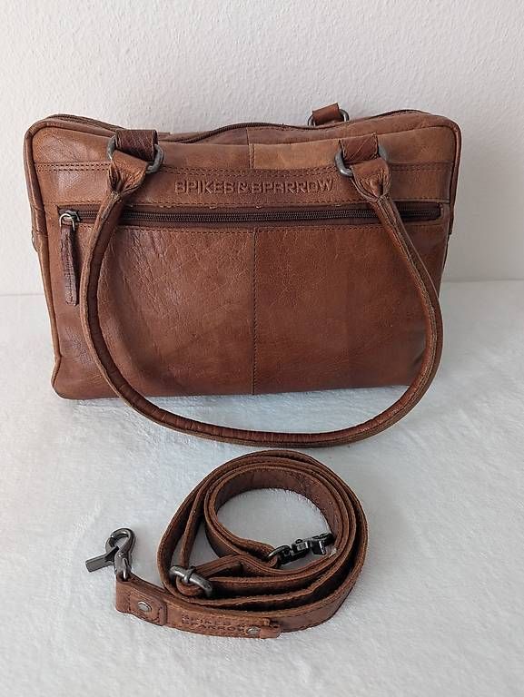 Borse: Laptop Tasche Spikes & Sparrow, Echtleder, Cognac – Usato da Zürich venduto da est_q7sj
