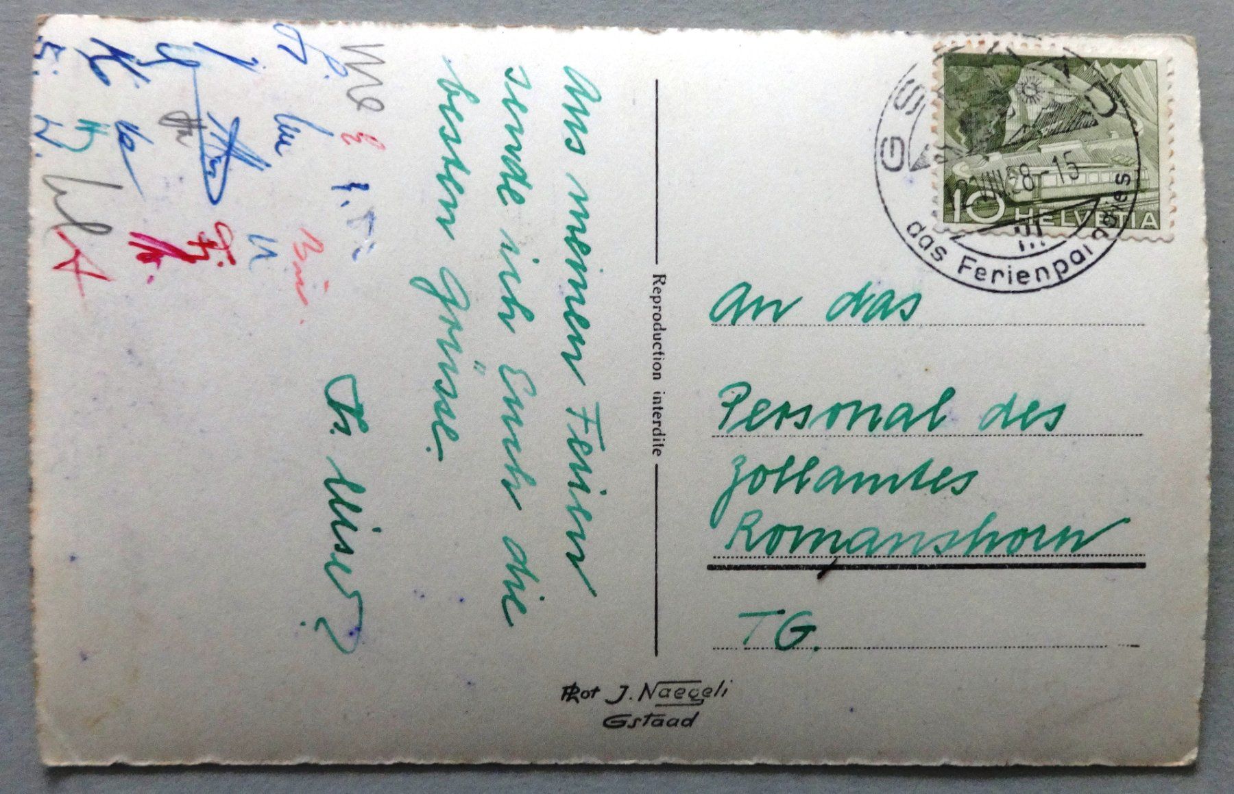 Cartoline postali: Sanetschhorn - Oldenhorn, Gstaad – Usato da Fétigny venduto da Billy2miny 1