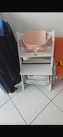 Stokke Tripp Trapp Hochstuhl weiss mit rosa Set neuwertig