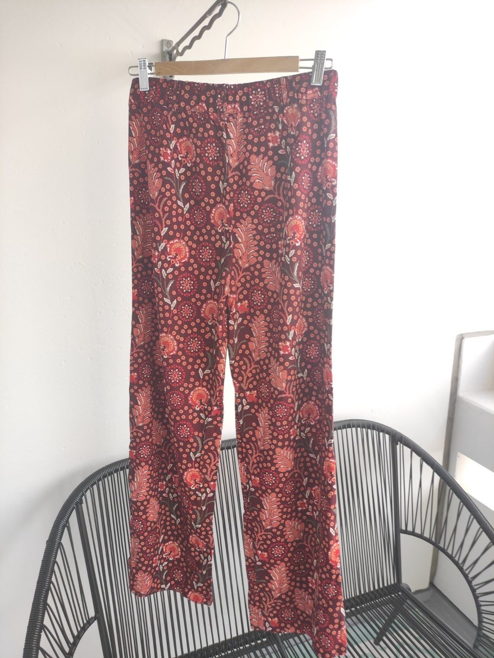 Pantaloni: Sommerhose rot gemustert Gr. 36 Sienna – Nuovo (secondo la descrizione) da Schliern b. Köniz venduto da Pecannut 4