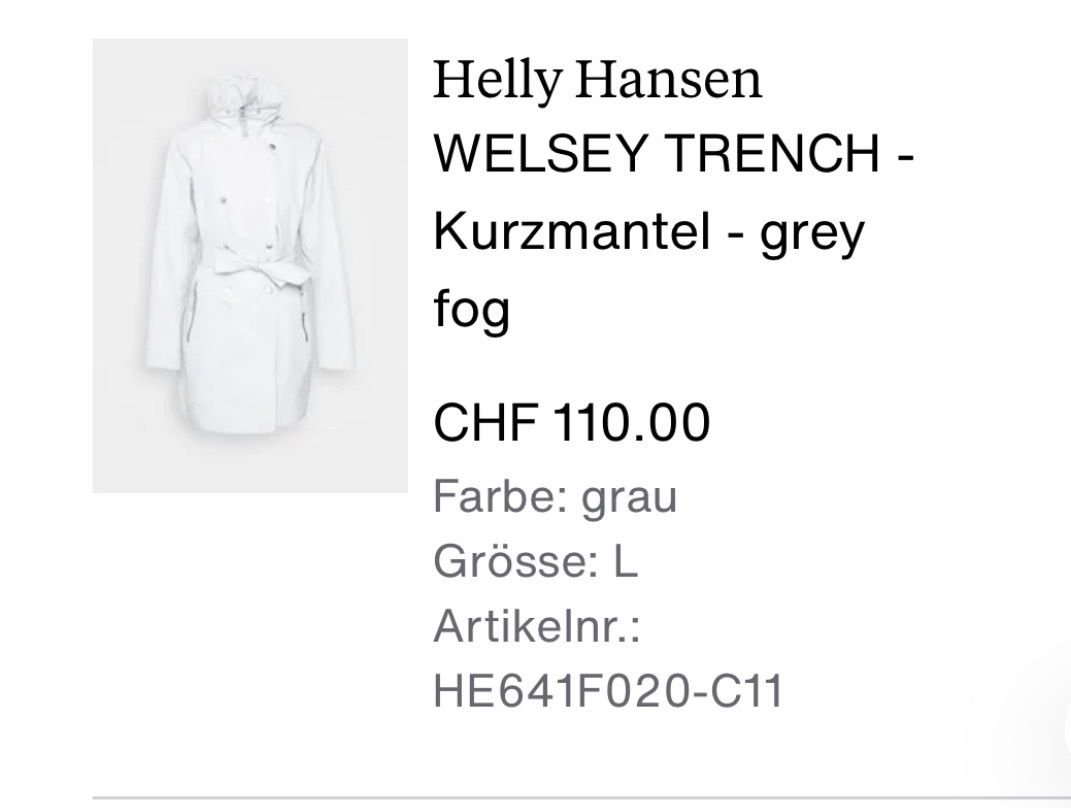 Helly Hansen Cappotti: Helly Hansen Regenmantel – Usato da Muotathal venduto da lil_pq5n 6