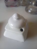Tintenfass Limoges Porzellan weiss quadratisch gebraucht