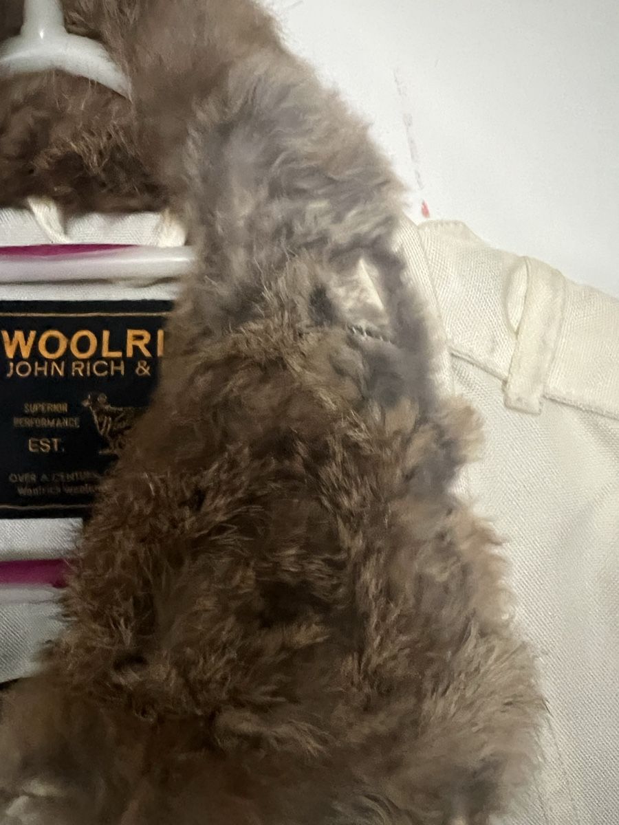 Woolrich Giacche: Original Woolrich Jacke XS Off-White mit Echtfell – Usato da Basel venduto da evenex 7