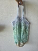 Gehäkelte Netz-Tasche, ideal für den Sommer-Einkauf 🏖️.