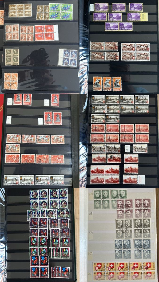 Tous les timbres: Grosser Posten Schweizer Briefmarken  – D'occasion à Braunau par Desil2511 7
