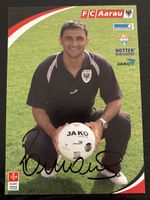 Signierte Karte Romano FC Aarau 04/05