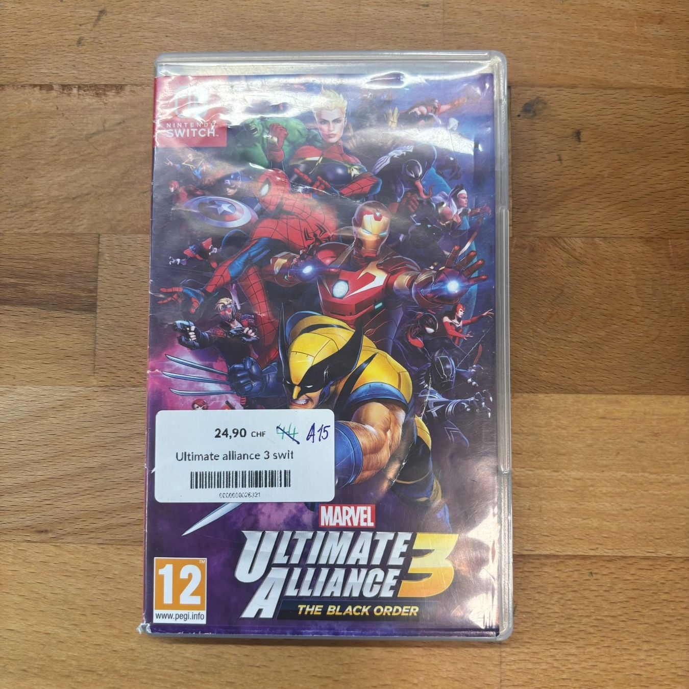 Jeux: Marvel Ultimate Alliance 3 Nintendo Switch – D'occasion à Lausanne par Korner-Cash