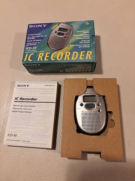 Sony Registratori: Dictaphone numérique SONY – Usato da Vessy venduto da ongaros 1