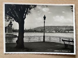 Alte Ansichtskarte Zürich vom Mythenquai 1940 ZH nach Glarus