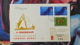 CL36 Enveloppe + Timbre Suisse - Theme Aviation 1976