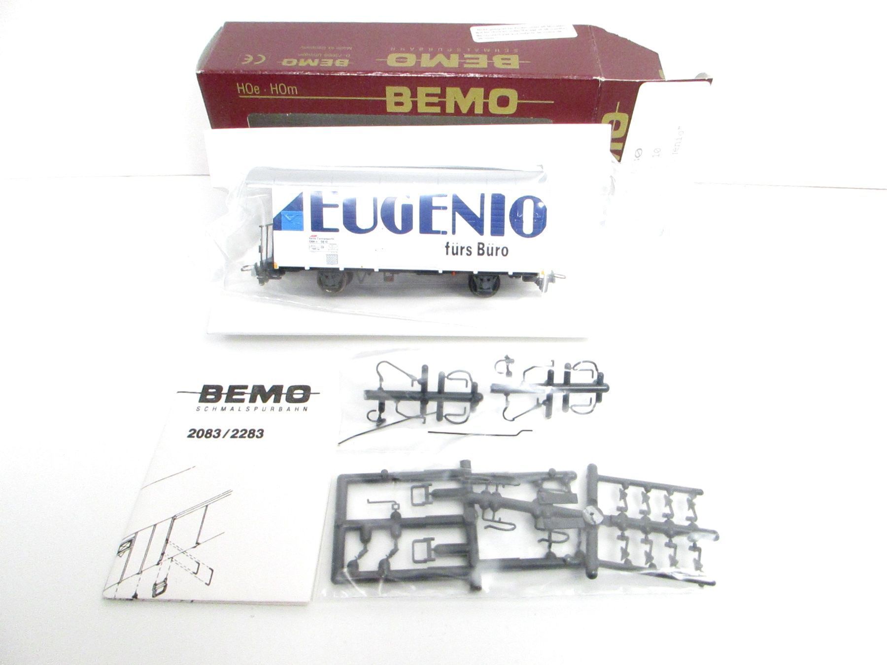Bemo Modellini di ferrovie: Bemo H0m 2283 130 RhB Güterwagen EUGENIO LISTA – Nuovo e nell'imballaggio originale da Olten venduto da Heinrich875 1