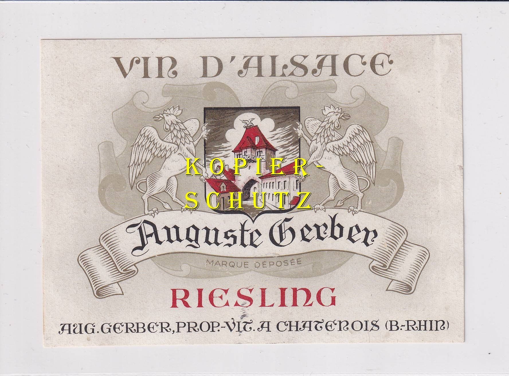 Papiere: Etikette - Reisling (Alsace) /bd – Gebraucht aus Hombrechtikon von Rudolf07