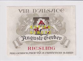 Etikette - Reisling (Alsace) /bd