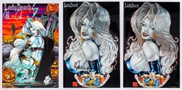 CHAOS! - LADY DEATH - UNTOLD TALES FULL SET - 2x CHROME+PREM