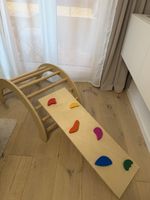 Montessori Kletterbogen m Kletterbrett Echtholz TOP Zustand