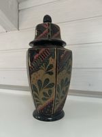 Vase SEC made in Italy mit Deckel floral gemustert guter Zus