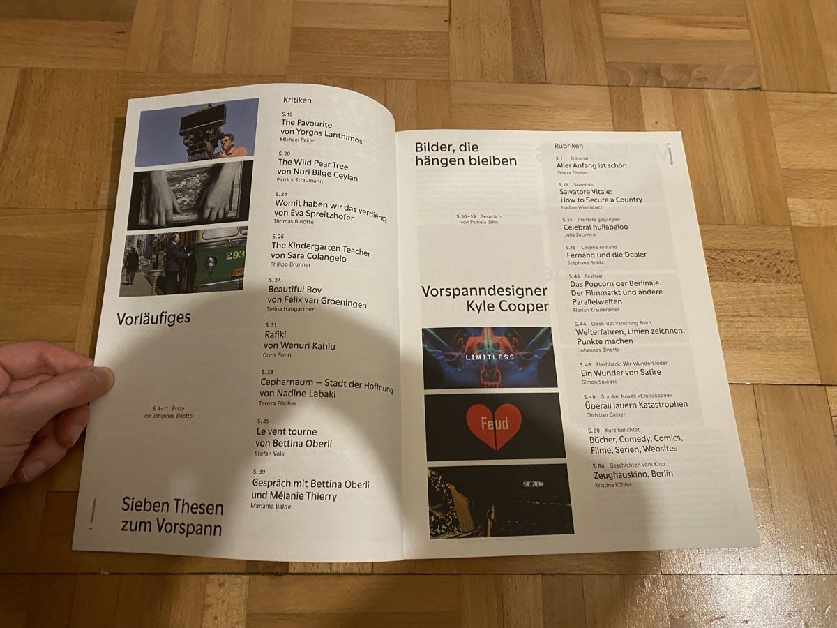 Riviste & Magazine: Filmbulletin Nr. 1 / 2019 – Nuovo (secondo la descrizione) da Zürich venduto da Wim-Broccoli 2