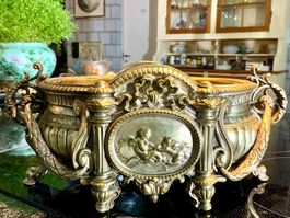 EMPIRE NAPOLEON I FRANCE JARDINIERE MASSIVE BRONZE UM 1810