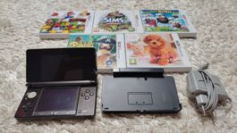 Nintendo 3DS Komplettset mit 5 Original-Spielen gebraucht