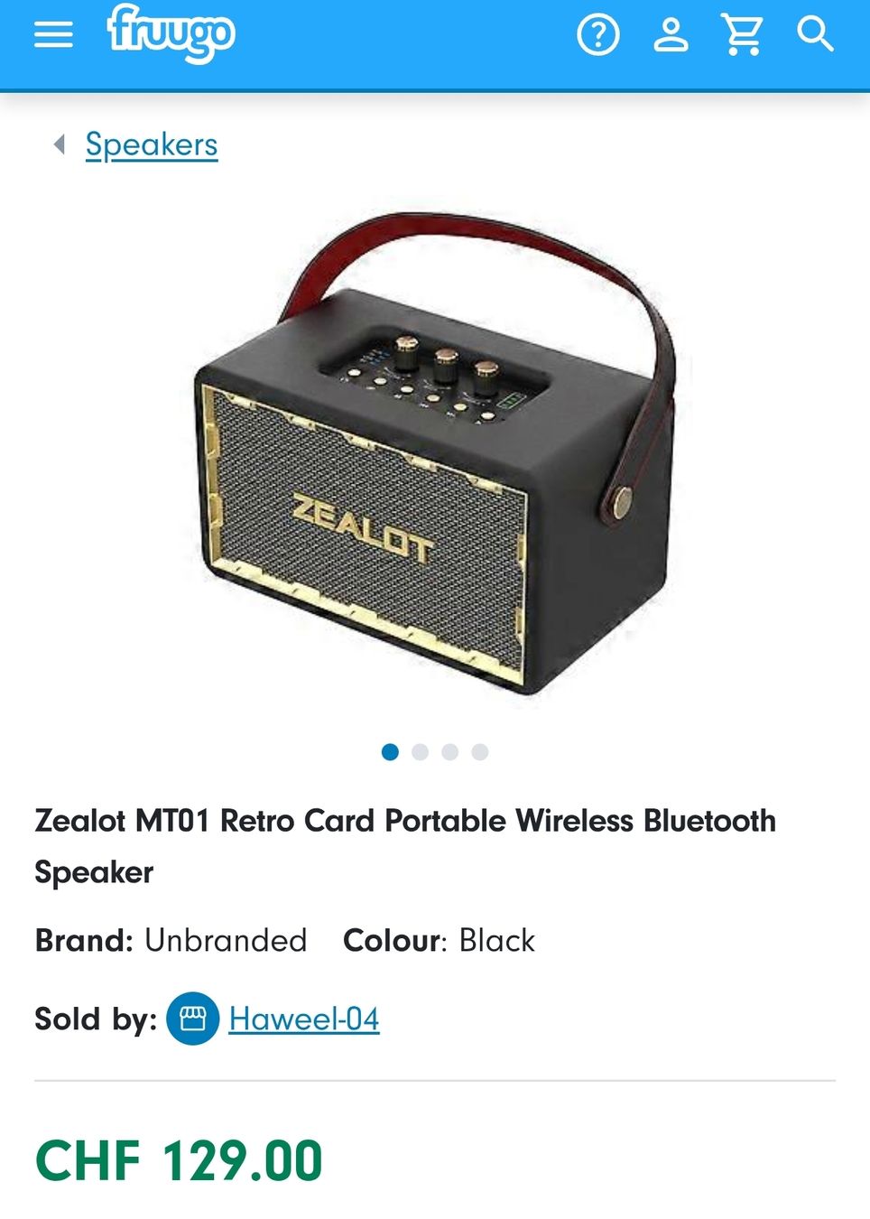 Casse acustiche: Zealot-MT01 Bluetooth Lautsprecher  – Nuovo e nell'imballaggio originale da Frutigen venduto da Chenel0815 1
