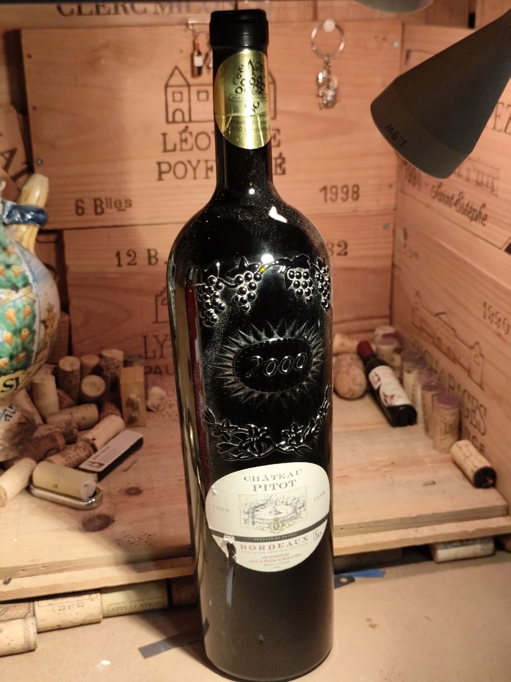 Vino: 1998 Magnum Chateau Pitot Bordeaux – Nuovo e nell'imballaggio originale da Büsserach venduto da Vintage-vins