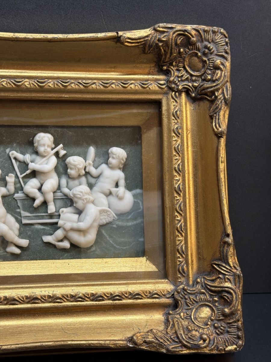 Foto & Immagini: STEINBILD MIT PUTTI UND ENGELN RELIEF, BIGGS & SONS LONDON – Usato da Matzingen venduto da exklusives 4