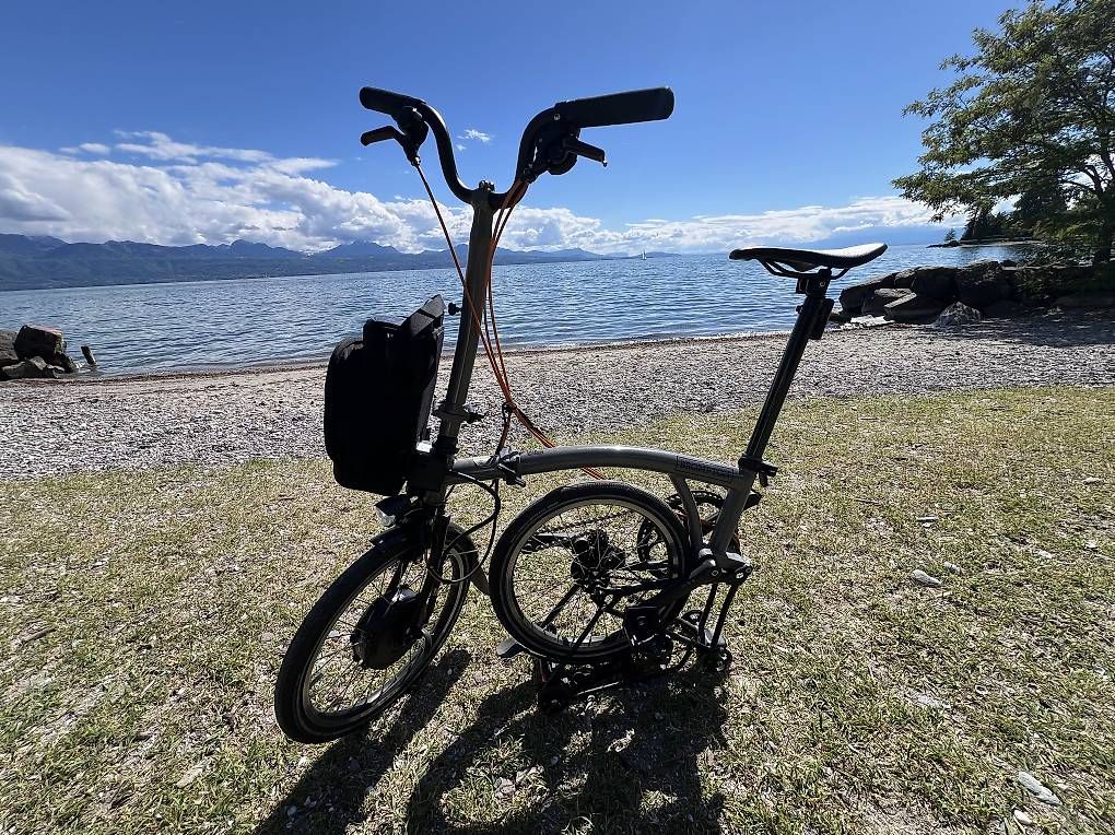 Brompton Biciclette: Brompton électrique P-Line - Acier & Titane – Usato da Renens VD venduto da nat_l5z8