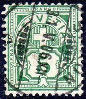 1906 ZIFFERMUSTER 5 RP SBK 65 B GESTEMPELT - N211