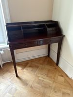 Schreibtisch Sekretär dunkel Holz mit Schubladen