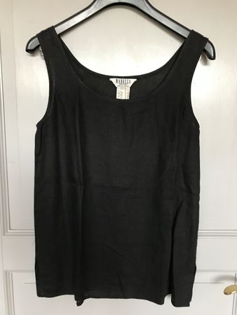 Marella Leinen Top, Schwarz, Gr. 40, Italy Premiumqualität