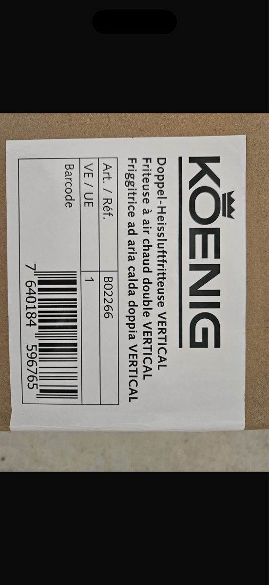 Elettrodomestici da cucina: Koenig Vertical Air Fryer - Double Basket – Nuovo e nell'imballaggio originale da Lenzburg venduto da sad_8mbt 7